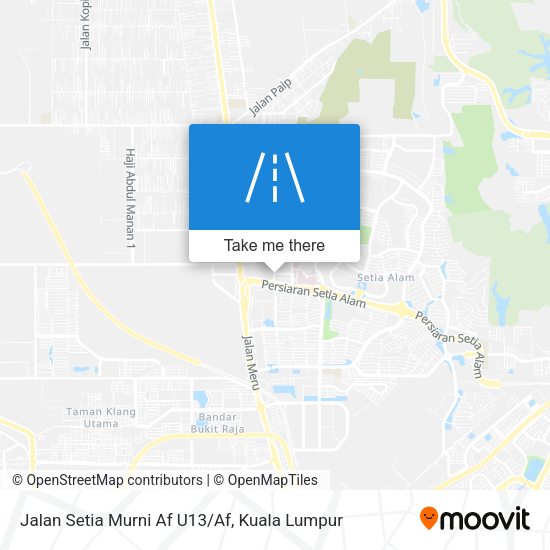 Peta Jalan Setia Murni Af U13/Af