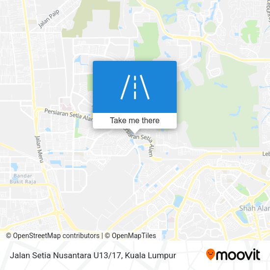 Jalan Setia Nusantara U13/17 map