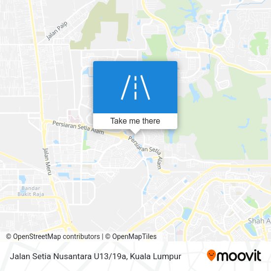 Jalan Setia Nusantara U13/19a map