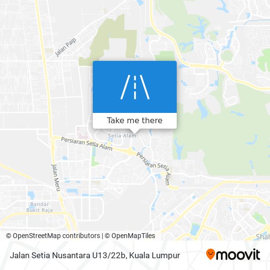 Jalan Setia Nusantara U13/22b map