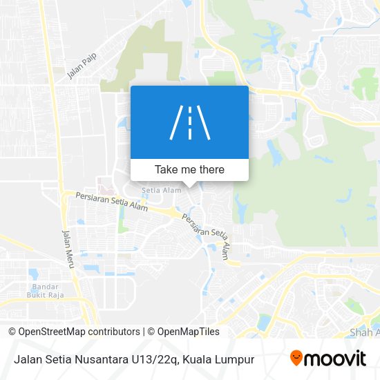 Jalan Setia Nusantara U13/22q map