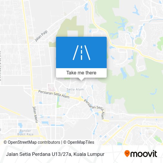 Jalan Setia Perdana U13/27a map
