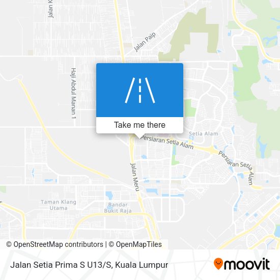 Jalan Setia Prima S U13/S map
