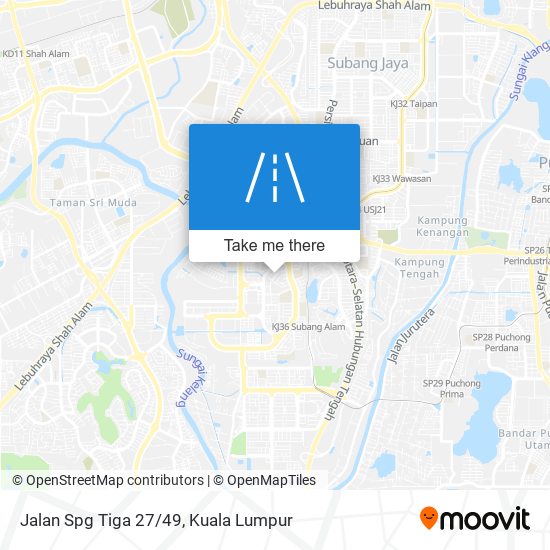 Peta Jalan Spg Tiga 27/49