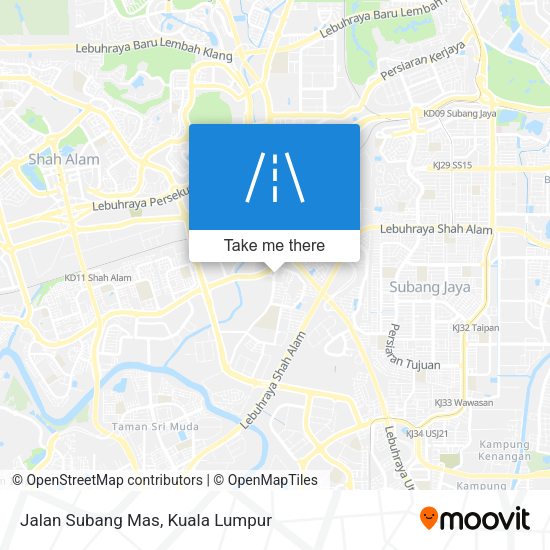 Jalan Subang Mas map