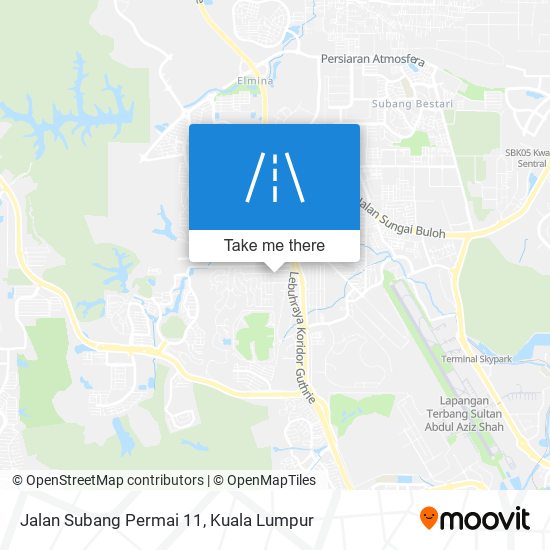 Peta Jalan Subang Permai 11