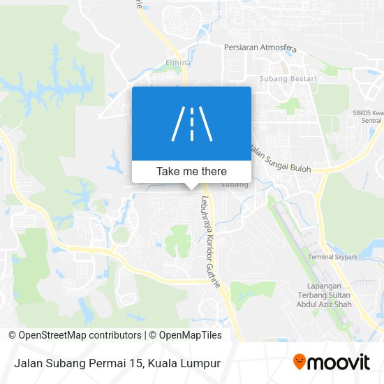 Jalan Subang Permai 15 map