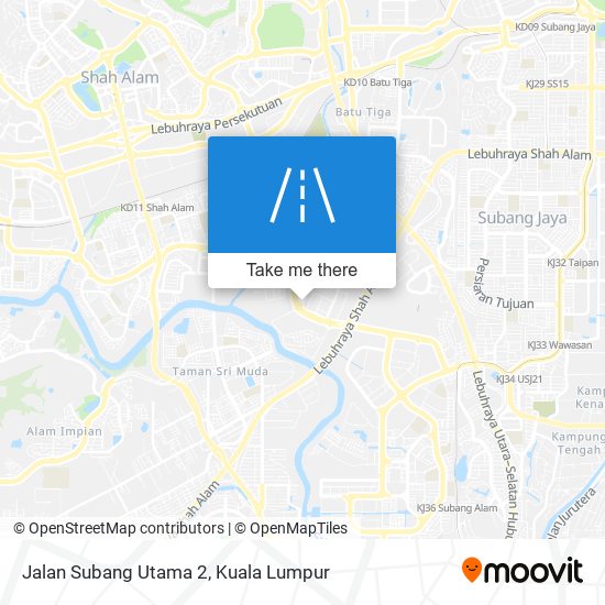 Jalan Subang Utama 2 map