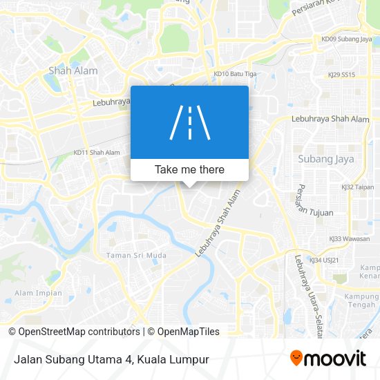 Peta Jalan Subang Utama 4