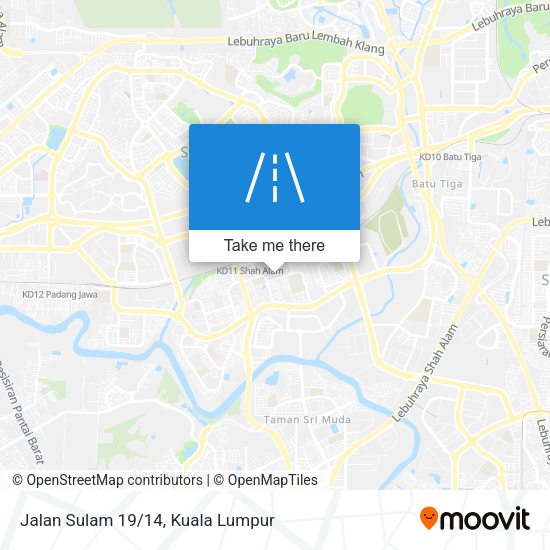 Peta Jalan Sulam 19/14