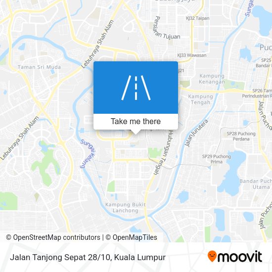 Peta Jalan Tanjong Sepat 28/10