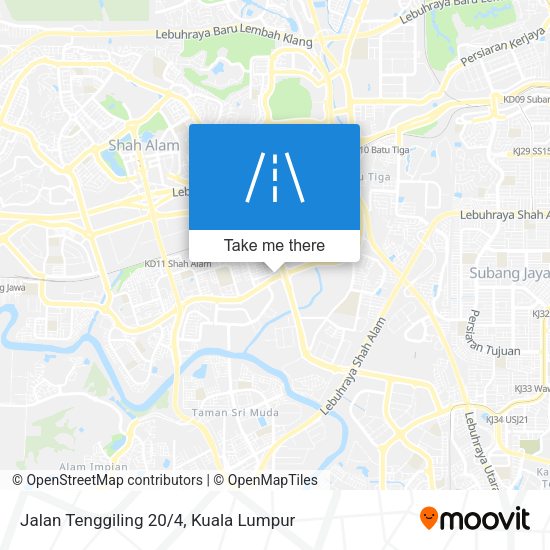 Jalan Tenggiling 20/4 map