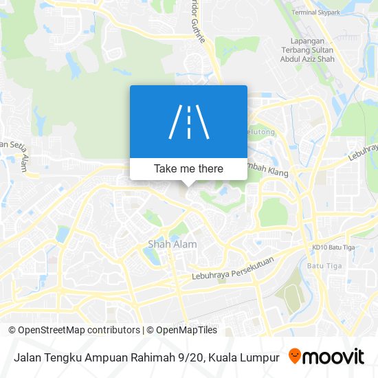 Jalan Tengku Ampuan Rahimah 9 / 20 map