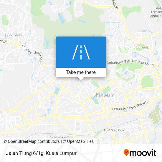 Jalan Tiung 6/1g map