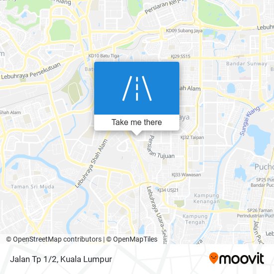 Jalan Tp 1/2 map