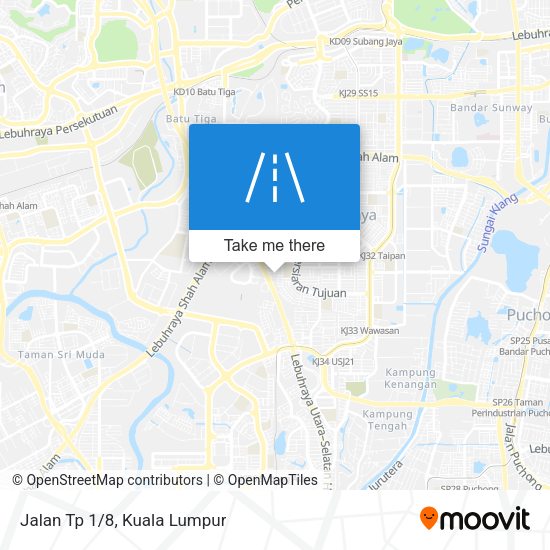 Jalan Tp 1/8 map