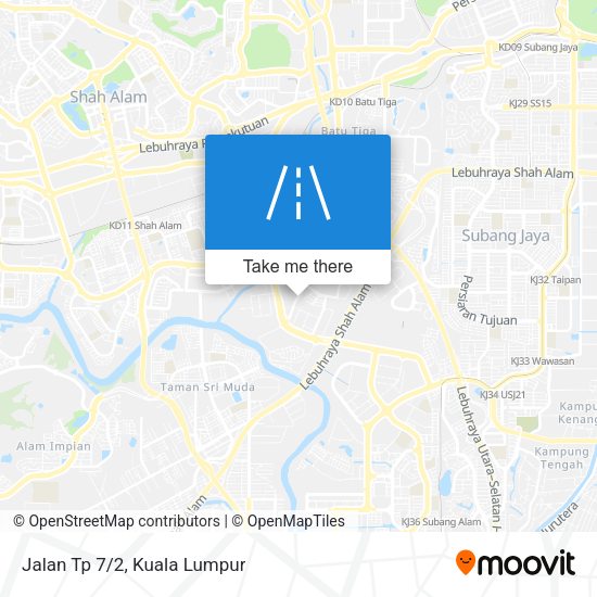 Jalan Tp 7/2 map