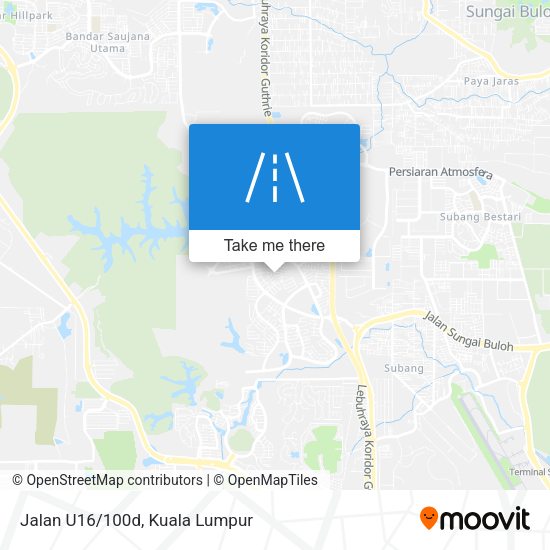 Peta Jalan U16/100d