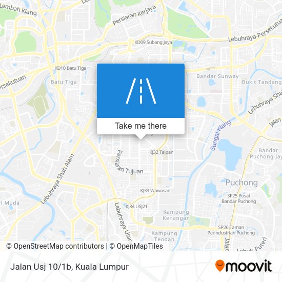 Peta Jalan Usj 10/1b