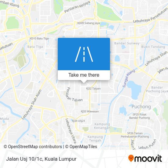 Peta Jalan Usj 10/1c