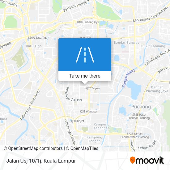 Peta Jalan Usj 10/1j