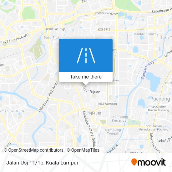 Jalan Usj 11/1b map