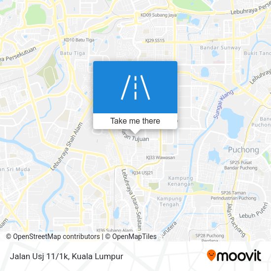 Peta Jalan Usj 11/1k
