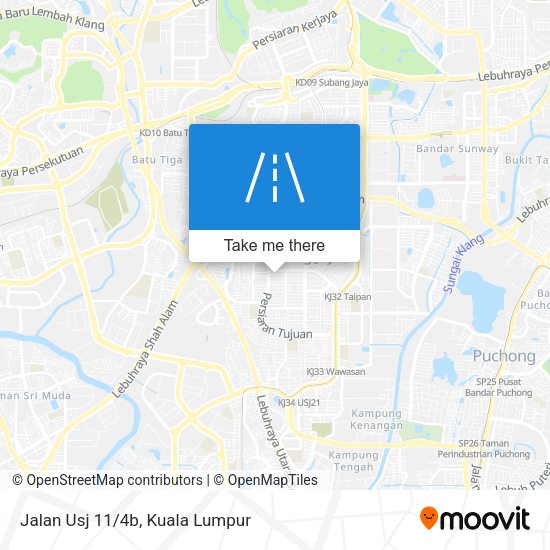 Peta Jalan Usj 11/4b