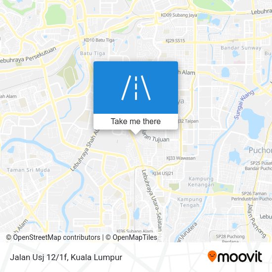 Peta Jalan Usj 12/1f