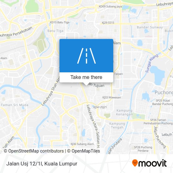 Peta Jalan Usj 12/1l