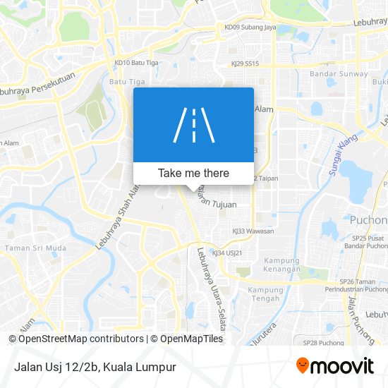 Jalan Usj 12/2b map