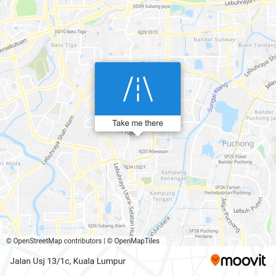 Peta Jalan Usj 13/1c