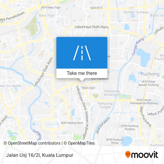 Peta Jalan Usj 16/2l