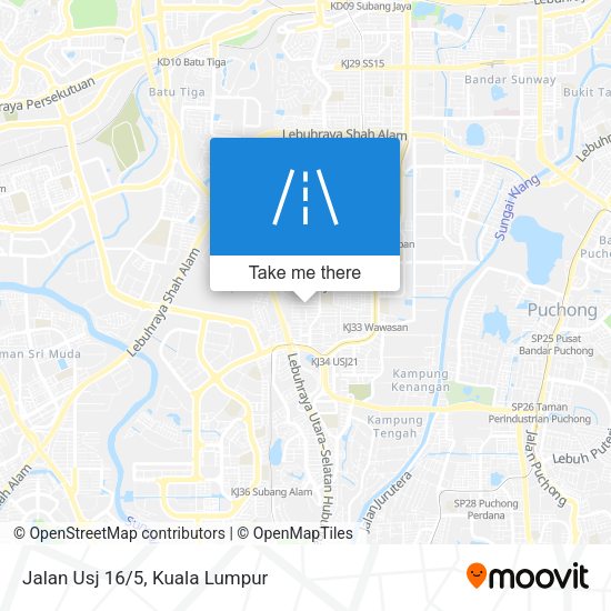 Peta Jalan Usj 16/5