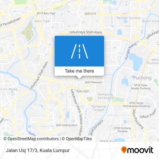 Peta Jalan Usj 17/3