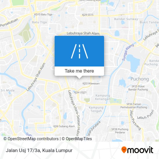 Peta Jalan Usj 17/3a
