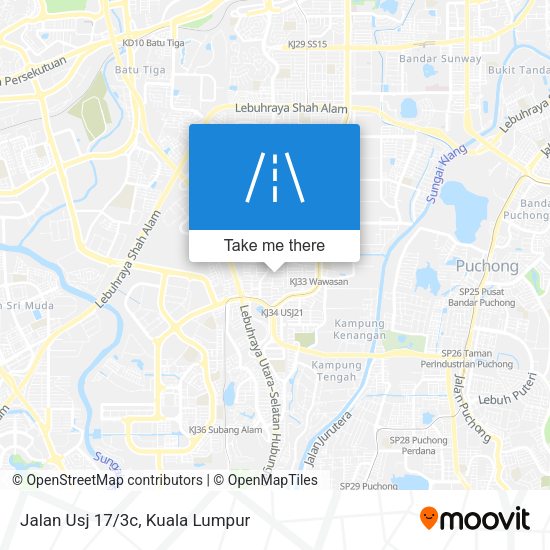 Peta Jalan Usj 17/3c
