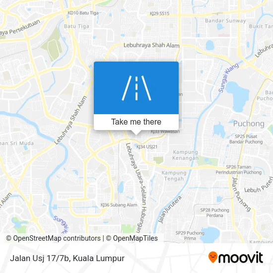 Jalan Usj 17/7b map