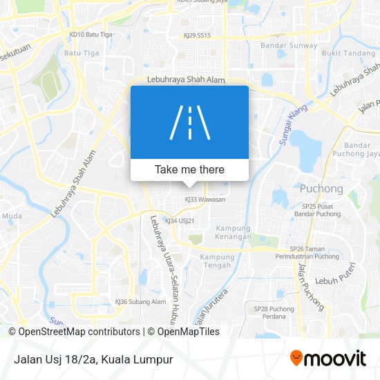 Peta Jalan Usj 18/2a