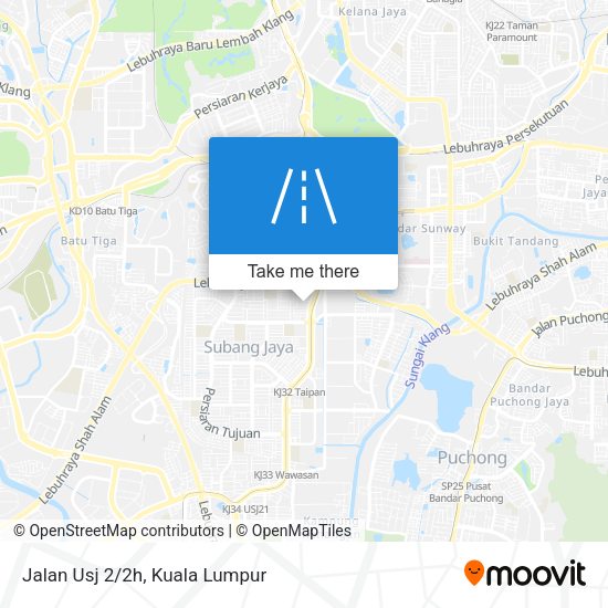 Jalan Usj 2/2h map