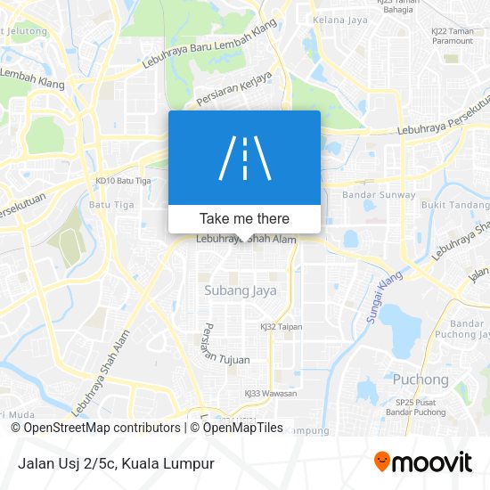 Peta Jalan Usj 2/5c