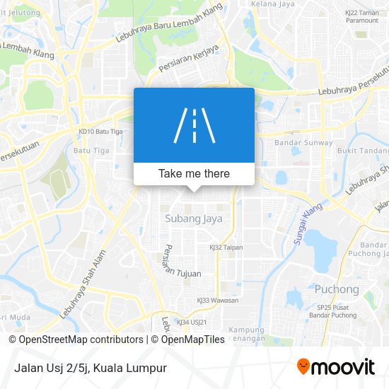 Peta Jalan Usj 2/5j