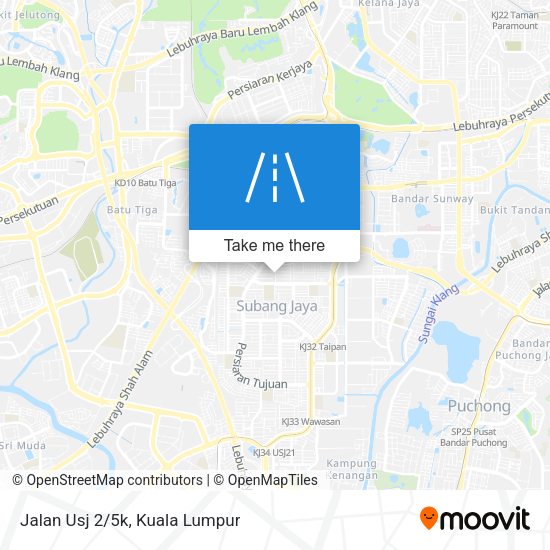 Peta Jalan Usj 2/5k