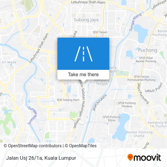 Peta Jalan Usj 26/1a