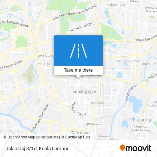 Jalan Usj 3/1d map