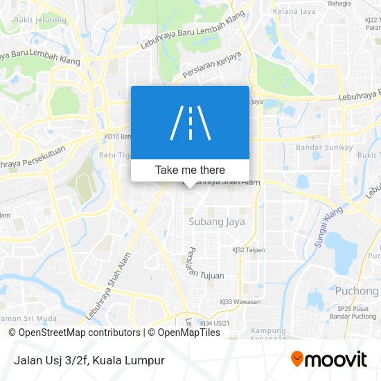 Peta Jalan Usj 3/2f