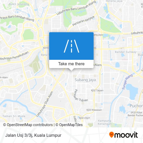 Peta Jalan Usj 3/3j