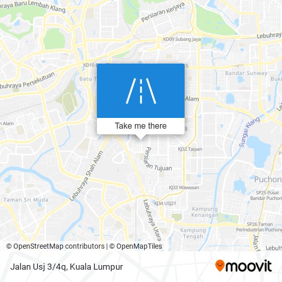 Jalan Usj 3/4q map