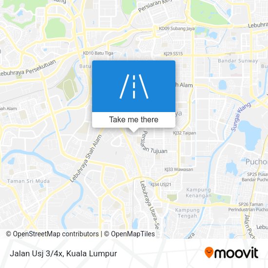 Peta Jalan Usj 3/4x