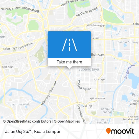 Jalan Usj 3a/1 map